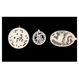 Carved Natural Material Pendants