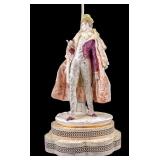Porcelain Figural Table Lamp, Dandy