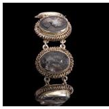 800 Silver Antique Cameo Jewelry