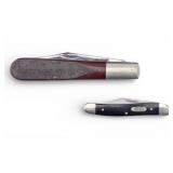 2 Vintage Case XX Folding Pocket Knives