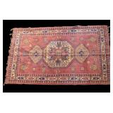 Antique Belgian Geometric Rug