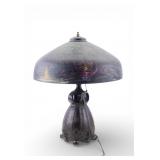 Pittsburgh Reverse-Painted Table Lamp