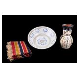 Hungarian Miska, Delft Bowl, & Polish Serwietka