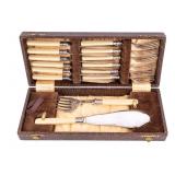 12 Piece Set of EPNS Fish Cutlery in Fitted Case