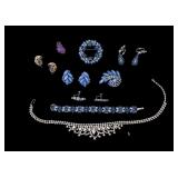 Trifari, Lisner, and Vintage Rhinestone Jewelry