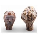 Artisan Earthenware Portrait Heads (2)