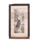 1901 Semi Nude Wild Flower Print, Landeker & Brown