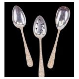 3 S. Kirk & Son Sterling Silver Serving Spoons