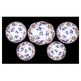 19th C English Imperial China Plates & Platter