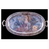 Sterling Silver Oval Serving Tray