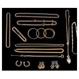 Gold Tone Costume Jewelry Collection