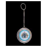 Antique Guilloche Enamel Compact