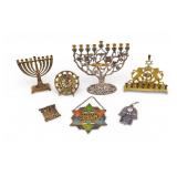 Judaic Plaques and Menorahs