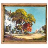 O/c Coastal village Landscape, Signed