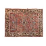 Antique Room-Sized Sarouk Rug