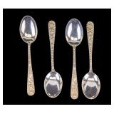 4 S. Kirk & Son Sterling Silver Serving Spoons
