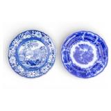 Middleport Flow Blue Nonpareil & Blue Transferware