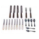 Mixed Flatware & Cutlery, Civil War Era