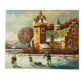 Signed Oil on Canvas Landscape