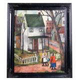 Kitty Oï¿½Neill Guillo Folk Art Oil Painting