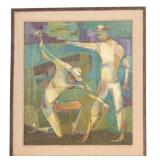 Ruth Berger (Am 1915-94) MC Modernist Painting