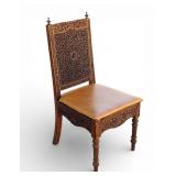 Highly Carved Antique Burmese Side Chair