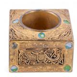 Tiffany Studios Brass Celtic Inkwell