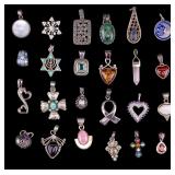 Sterling Silver Pendants (24)