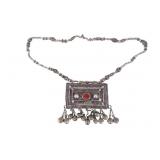 Antique Silver Yemeni Hirz Talisman Necklace