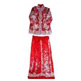 Chinese Silk Embroidered Jacket and Skirt Set