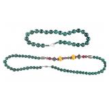 Malachite Bead Necklaces (2)
