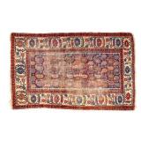 Early 20th C Caucasian Tribal Hand Woven Rug