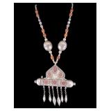 Antique Silver Yemeni Hirz Talisman Necklace