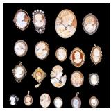 Antique Art Deco and Victorian Cameo