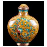 Chinese Copper Cloisonne Snuff Bottle