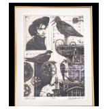 Pencil Signed Ltd Ed Artwork w/ Birds