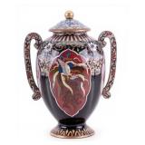 Japanese Cloisonne Urn w/ Phoenix Motif