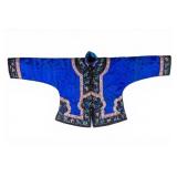 19th C Chinese Qing Embroidered Silk Jacket