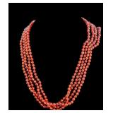 Antique Carved Carnelian Necklace