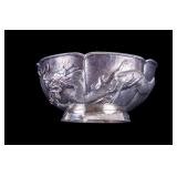 Asian Silver Repousse Bowl
