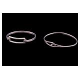 Tiffany & Co. Sterling Silver Bangle Bracelets