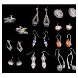 Sterling Silver Earrings (10 prs)