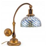 Tiffany Studios Desk Lamp, Iridescent Shade