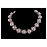 Antique Tibetan Nepali Silver Beaded Necklace