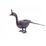 Cast Iron Peacock Statue