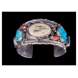 Native Sterling Silver Turquoise Cuff Bracelet