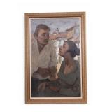 Gunta Signed O/C Portrait / Couple