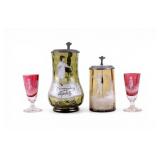 Mary Gregory Glass Vessels