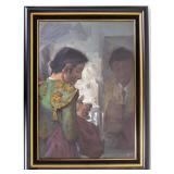 Gunta Signed Oil Painting of Matador