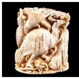 Antique Chinese Carved Natural Material Sculpture